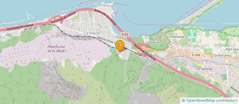 localisation de l'entreprise MADAME LISA GOUIRAND  CHATEAUNEUF-LES-MARTIGUES