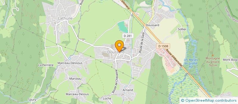 localisation de l'entreprise MADAME LISA GUEPRATTE  DOUSSARD