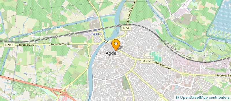 localisation de l'entreprise MADAME LISA HAMZAOUI  AGDE