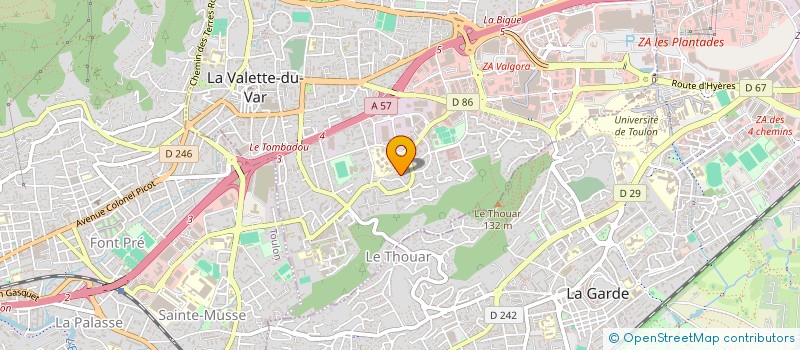localisation de l'entreprise MADAME LISA HOARAU à LA VALETTE-DU-VAR