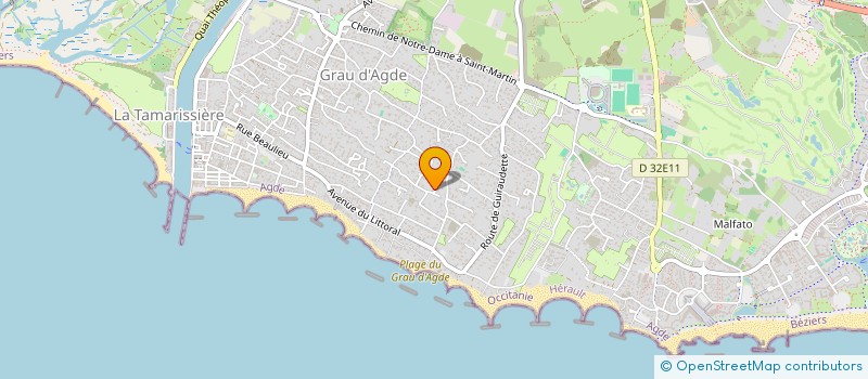 localisation de l'entreprise MADAME LISA HOEHLINGER  AGDE