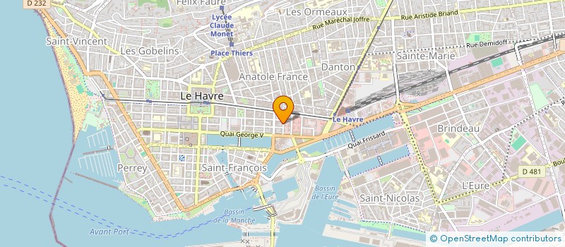 localisation de l'entreprise MADAME LISA HUART  LE HAVRE