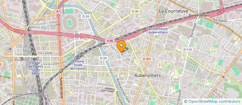 localisation de l'entreprise MADAME LISA HUT à AUBERVILLIERS