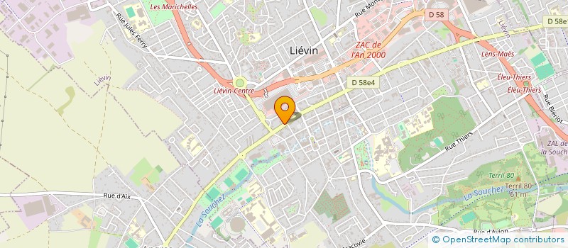 localisation de l'entreprise MADAME LISA ISSAD  LIEVIN