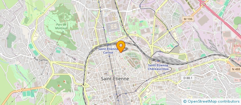 localisation de l'entreprise MADAME LISA JACQUES  SAINT-ETIENNE