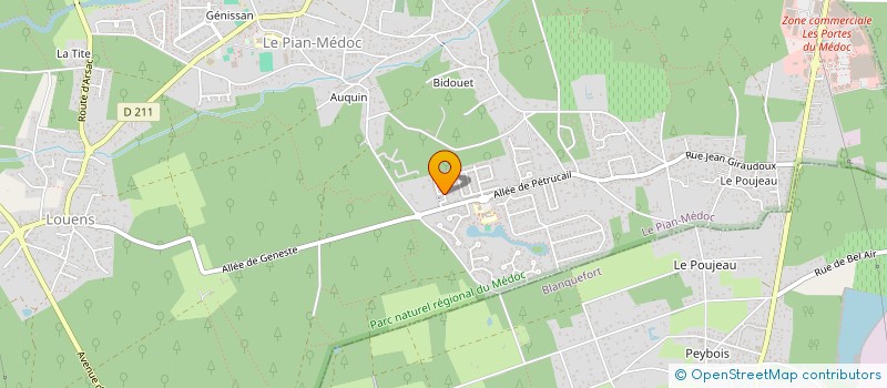 localisation de l'entreprise MADAME LISA JOLY  LE PIAN-MEDOC
