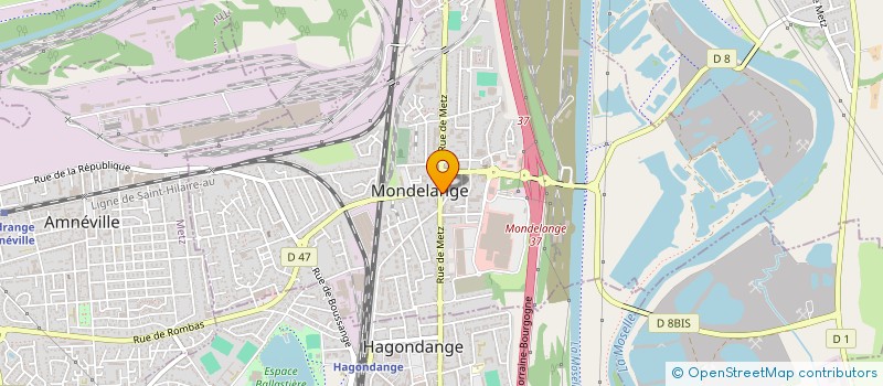 localisation de l'entreprise MADAME LISA KELLER  HAGONDANGE