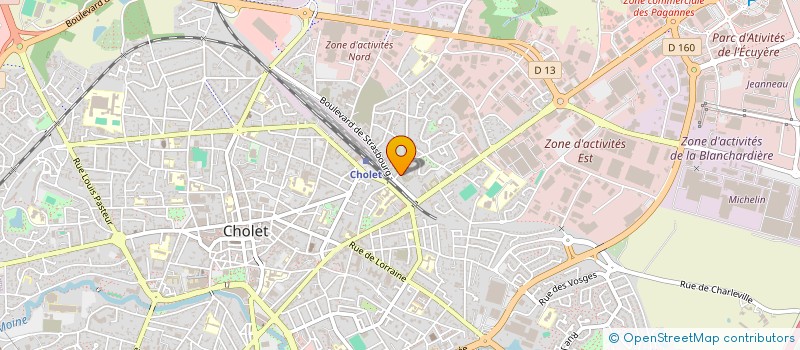 localisation de l'entreprise MADAME LISA LE JEAN  CHOLET