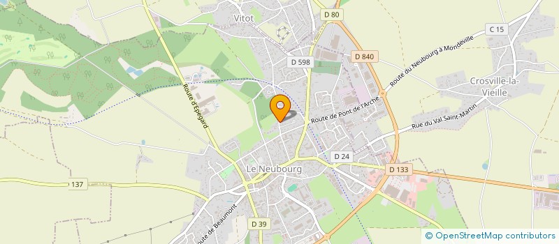 localisation de l'entreprise MADAME LISA LEROY  LE NEUBOURG