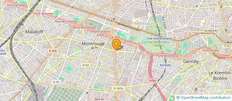 localisation de l'entreprise MADAME LISA LIBERTA  MONTROUGE