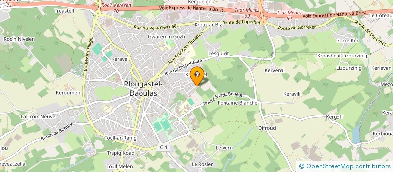 localisation de l'entreprise MADAME LISA LOAEC à PLOUGASTEL-DAOULAS