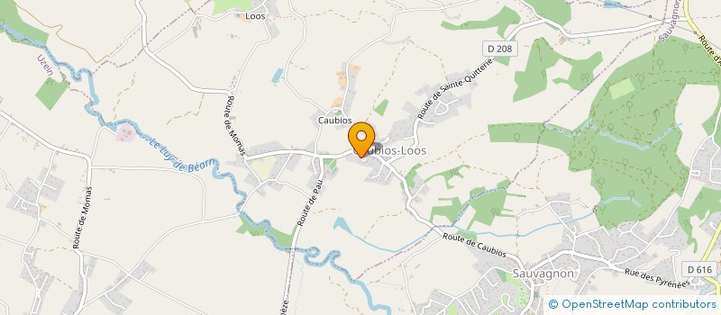 localisation de l'entreprise MADAME LISA LOPEZ  CAUBIOS-LOOS