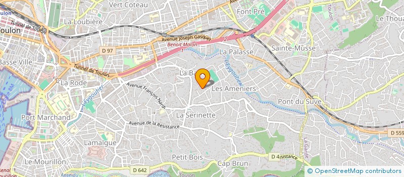 localisation de l'entreprise MADAME LISA LUCIANI  TOULON