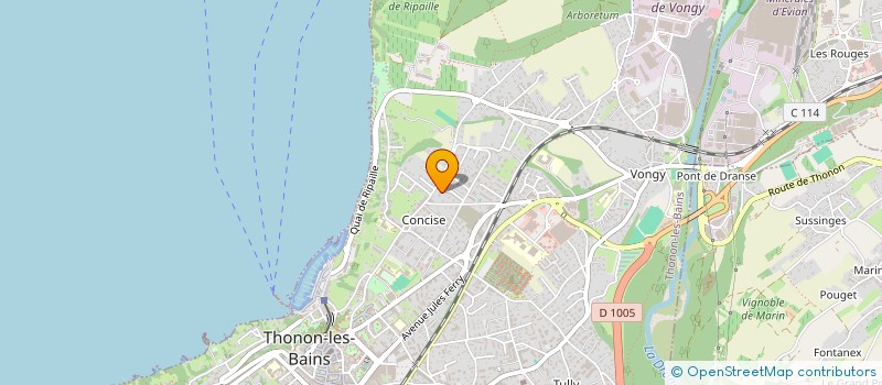localisation de l'entreprise MADAME LISA LUGRIN à THONON-LES-BAINS