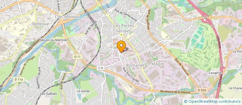 localisation de l'entreprise MADAME LISA MACHADO à LIMOGES