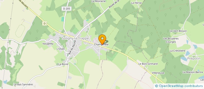 localisation de l'entreprise MADAME LISA MACHARD à SOLIGNY-LA-TRAPPE