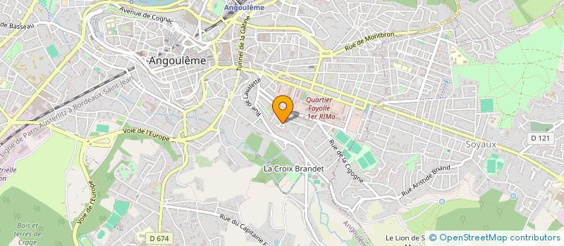 localisation de l'entreprise MADAME LISA MANCIN à ANGOULEME