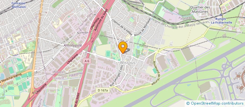 localisation de l'entreprise MADAME LISA-MARGOT DECAUX  WISSOUS