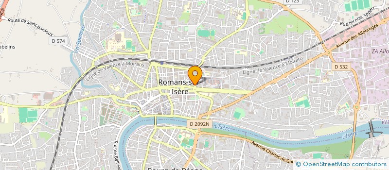 localisation de l'entreprise MADAME LISA-MARIE MARTINEZ  ROMANS-SUR-ISERE