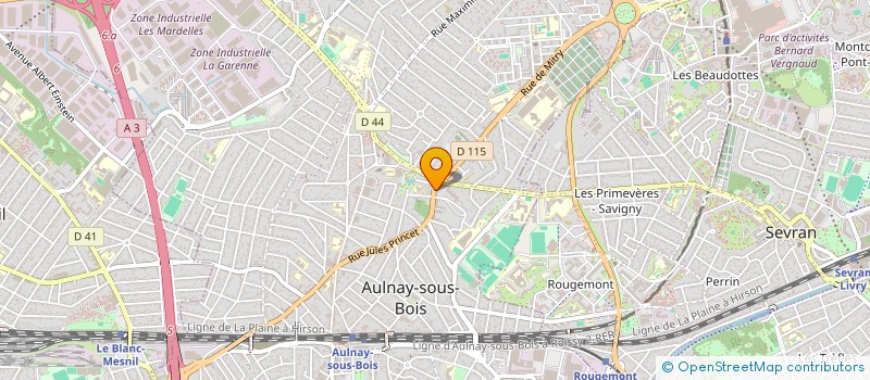 localisation de l'entreprise MADAME LISA MARTIN à AULNAY-SOUS-BOIS