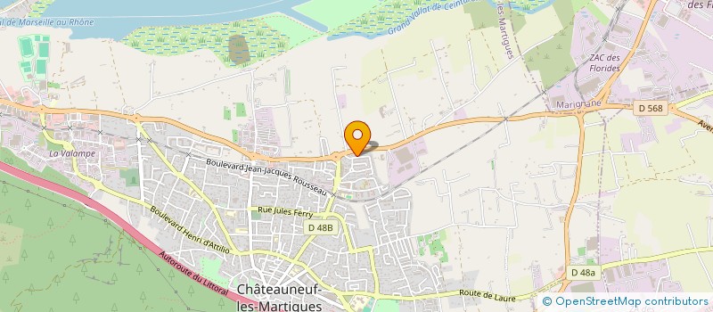 localisation de l'entreprise MADAME LISA MARTINEZ  CHATEAUNEUF-LES-MARTIGUES