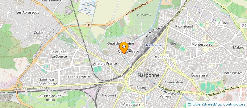 localisation de l'entreprise MADAME LISA MEYNADIER  NARBONNE