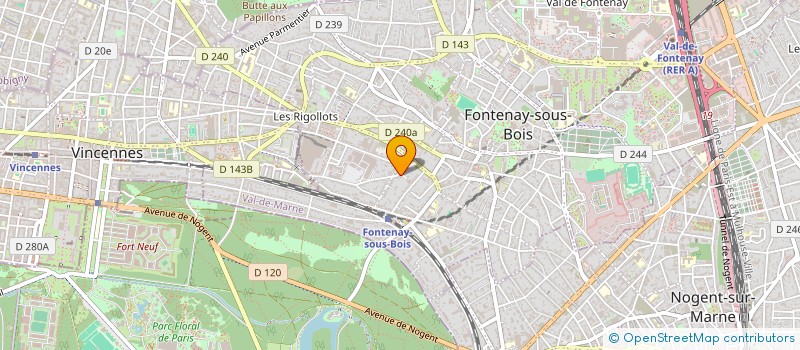 localisation de l'entreprise MADAME LISA MILLER à FONTENAY-SOUS-BOIS