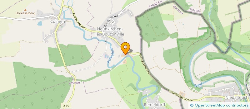 localisation de l'entreprise MADAME LISA MULLER  NEUNKIRCHEN-LES-BOUZONVILLE