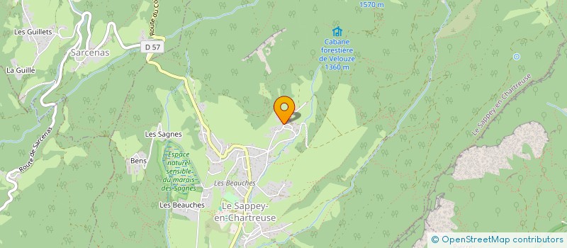 localisation de l'entreprise MADAME LISA NADAUD  LE SAPPEY-EN-CHARTREUSE