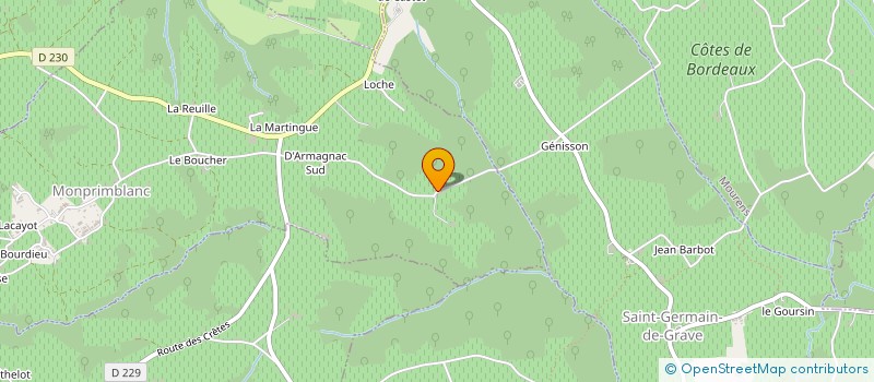 localisation de l'entreprise MADAME LISA PEFOURQUE  MONPRIMBLANC