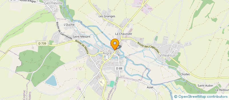 localisation de l'entreprise MADAME LISA PETERS  AIGRE