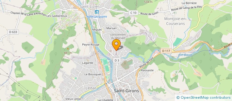 localisation de l'entreprise MADAME LISA PEYRE à SAINT-LIZIER