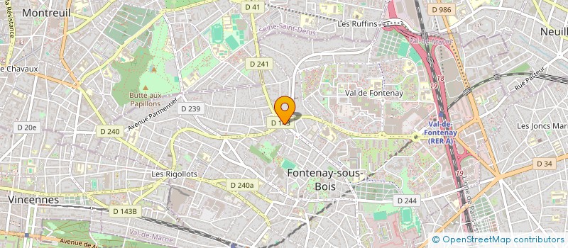 localisation de l'entreprise MADAME LISA PICHAUD-CASTANY à FONTENAY-SOUS-BOIS