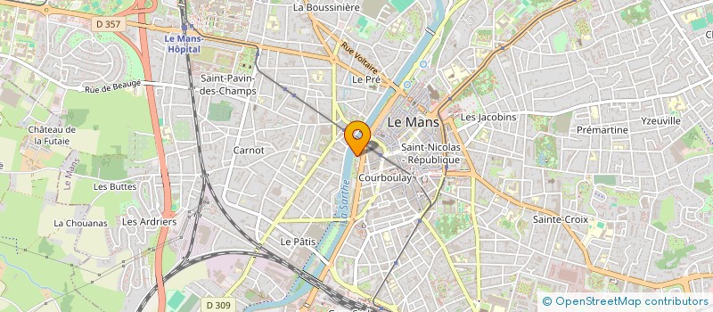 localisation de l'entreprise MADAME LISA QUERVILLE  LE MANS