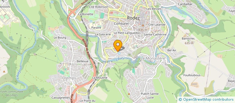 localisation de l'entreprise MADAME LISA RAYNAL à RODEZ