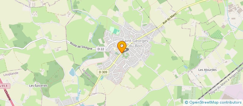 localisation de l'entreprise MADAME LISA RENARD à PRUILLE-LE-CHETIF