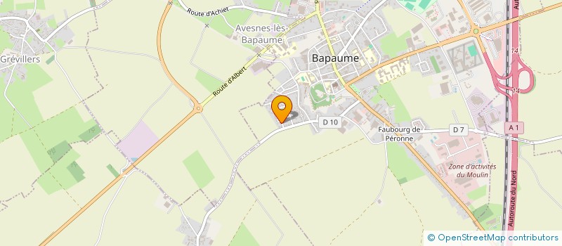 localisation de l'entreprise MADAME LISA ROBERT  BAPAUME