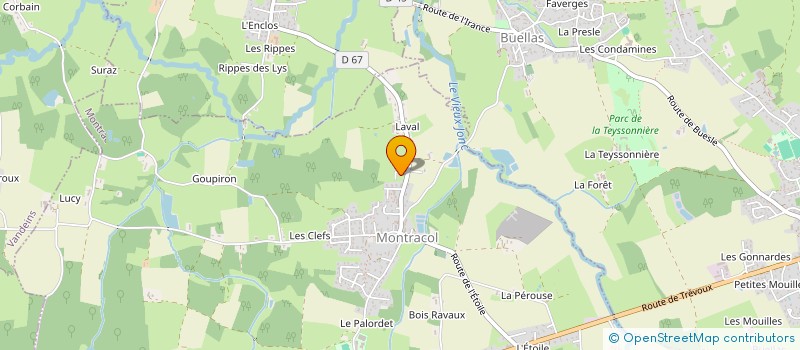 localisation de l'entreprise MADAME LISA RUGGIERI  MONTRACOL