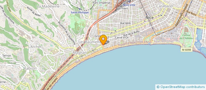 localisation de l'entreprise MADAME LISA SAGGU à NICE