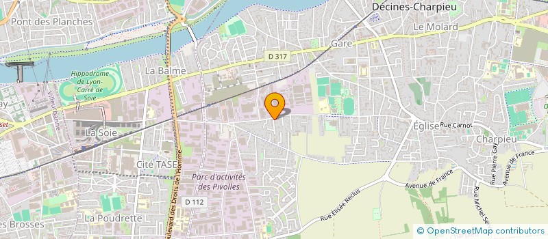 localisation de l'entreprise MADAME LISA SANCHEZ  DECINES-CHARPIEU