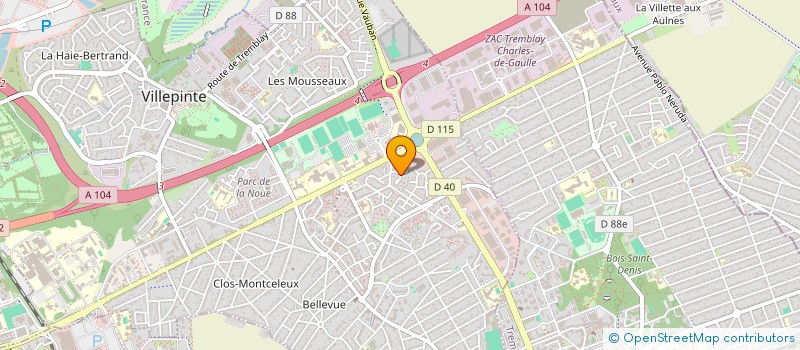 localisation de l'entreprise MADAME LISA SILVA à VILLEPINTE