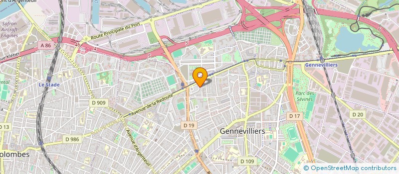 localisation de l'entreprise MADAME LISA STEULET à GENNEVILLIERS