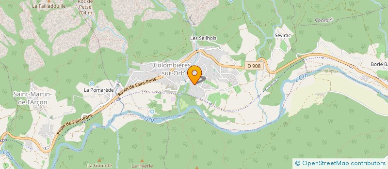localisation de l'entreprise MADAME LISA SUTHERLAND à COLOMBIERES-SUR-ORB