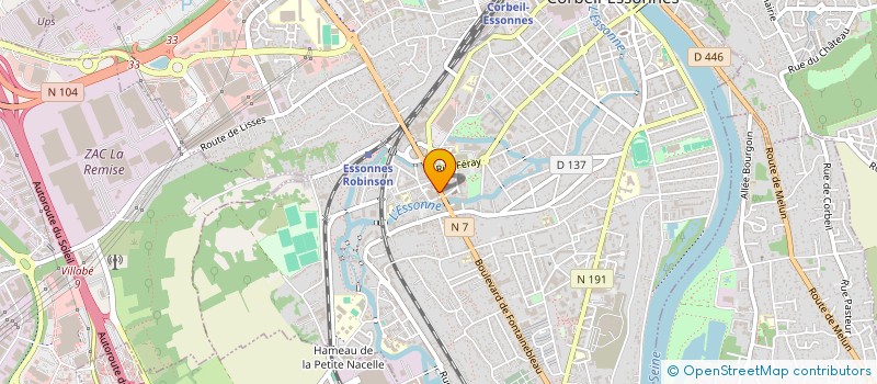 localisation de l'entreprise MADAME LISA TAGLIAMENTO à CORBEIL ESSONNES