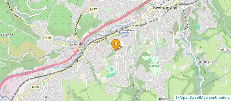 localisation de l'entreprise MADAME LISA THIRION  RIVE-DE-GIER