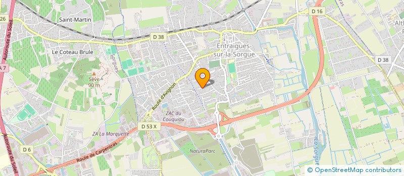 localisation de l'entreprise MADAME LISA VALES  ENTRAIGUES-SUR-LA-SORGUE