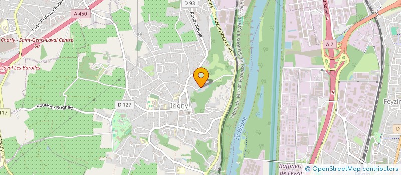 localisation de l'entreprise MADAME LISA VAN DEN DRIESSCHE  IRIGNY