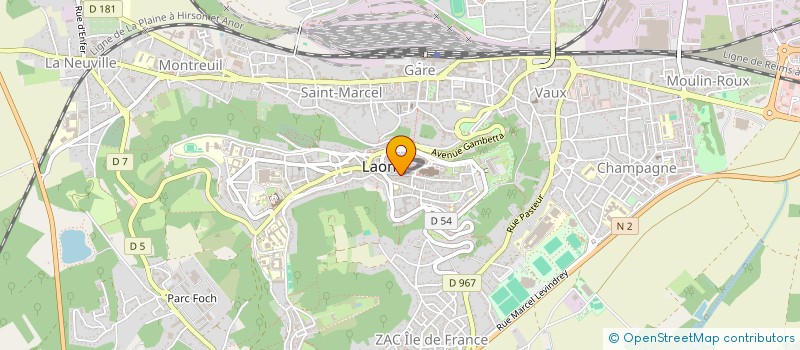 localisation de l'entreprise MADAME LISA WYART  LAON