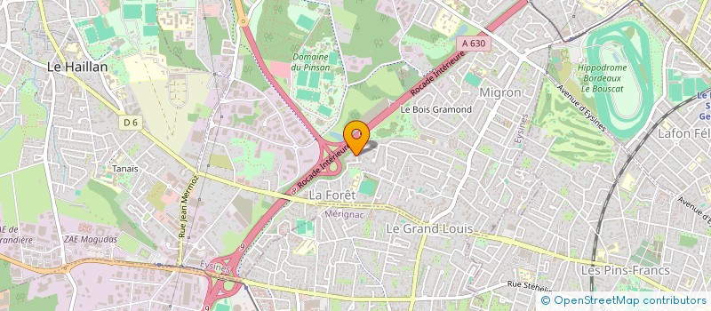 localisation de l'entreprise MADAME LISANDRA DE VASCONCELOS PIMENTA  EYSINES