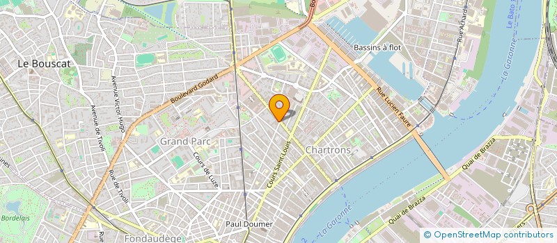 localisation de l'entreprise MADAME LISANNE MARIE MONIA CHAMBERLAND-POULIN  BORDEAUX